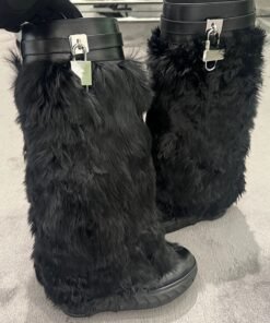 GIVENCHY SHARK LOCK ALPACA BOOTS